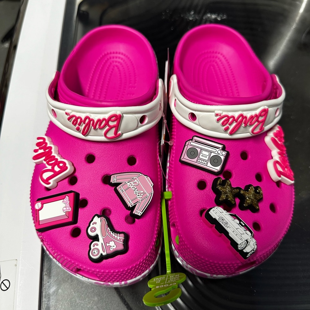 Barbie crocs size 5 in women